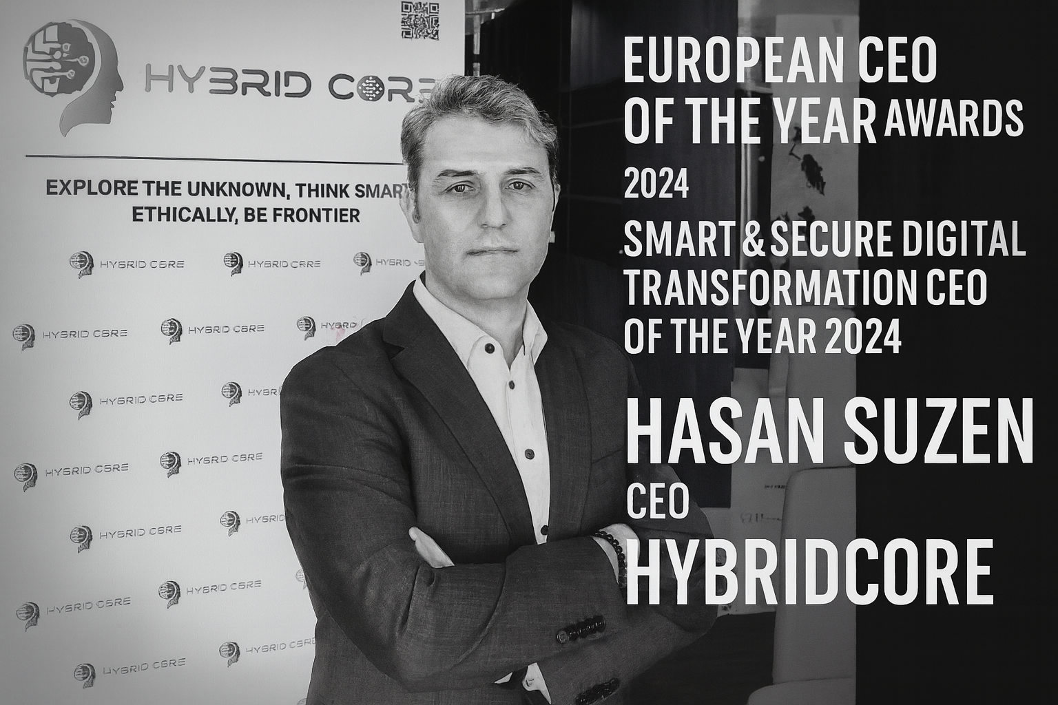 HybridCore CEO Hasan Suzen Named Smart & Secure Digital Transformation CEO of the Year 2024 at the European CEO Awards